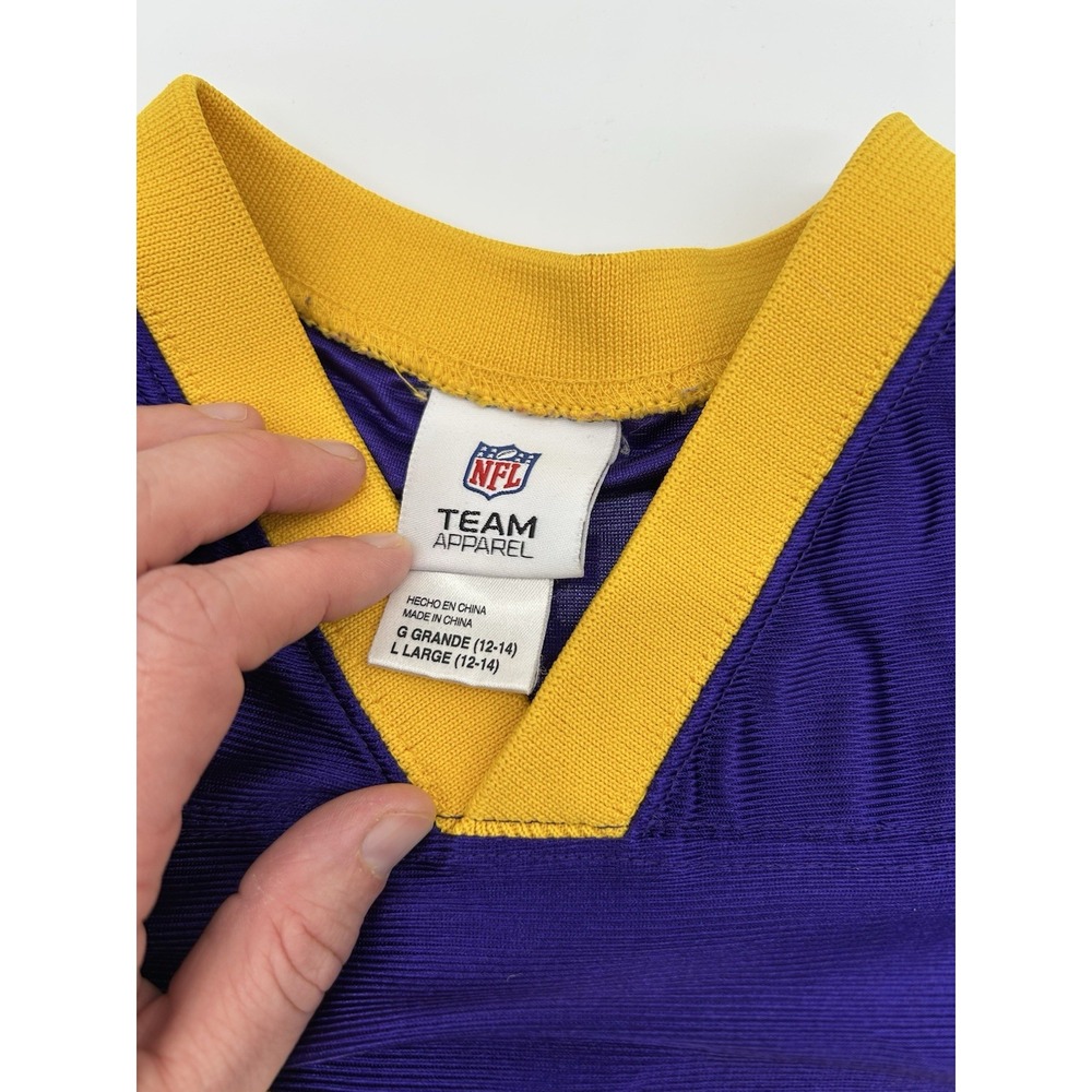 Adrian Peterson Minnesota Vikings Youth L Large 12/14 Jersey NFL Team Apparel - Picture 3 of 7